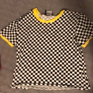 Checkered crop top